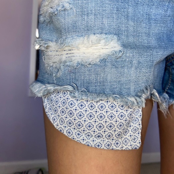 denim overall shorts - Picture 3 of 4